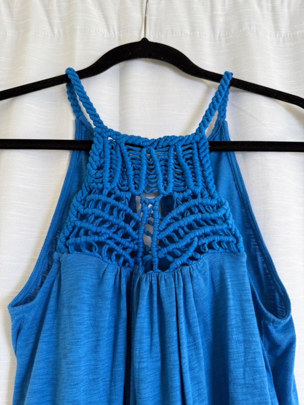 Red Haute Blue Crochet Halter Camisole - Women - Picture 7 of 11